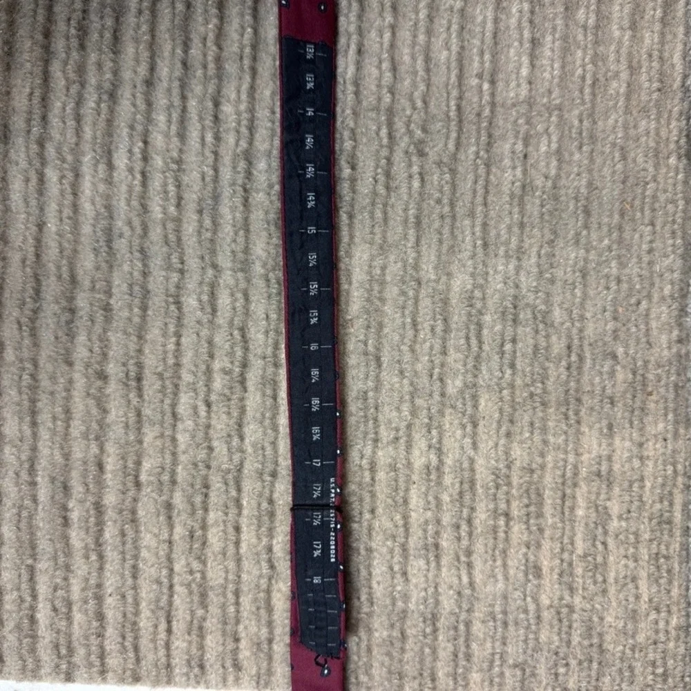 Brooks Brothers Makers Burgundy Silk Paisley Self-Tie Bow Tie Adjustable Red
